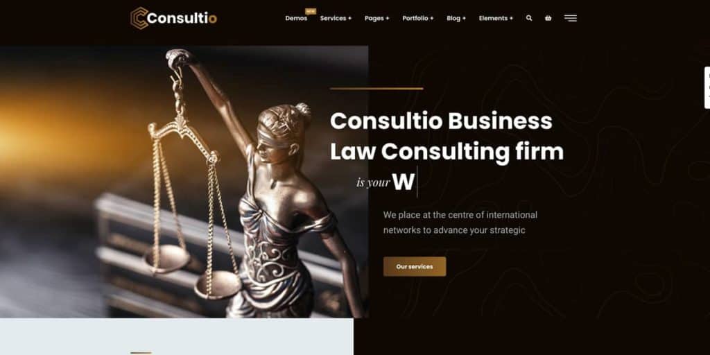 Das Consultio Theme bietet mehr als 60 verschiedene Vorlagen für Berater und Consultants