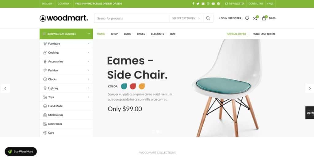 Responsive WordPress eCommerce theme