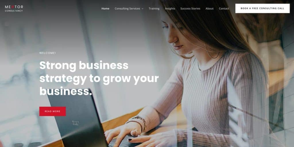 One of the best consulting business WordPress themes