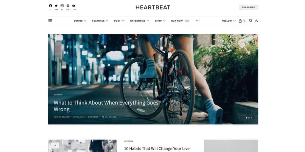 Perfect theme for starting your own blog